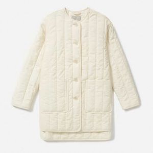 NWT Everlane Cream Quilted Jacket